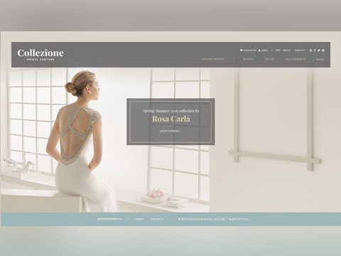 Collezione Bridal Couture Website | Fann Saw Design