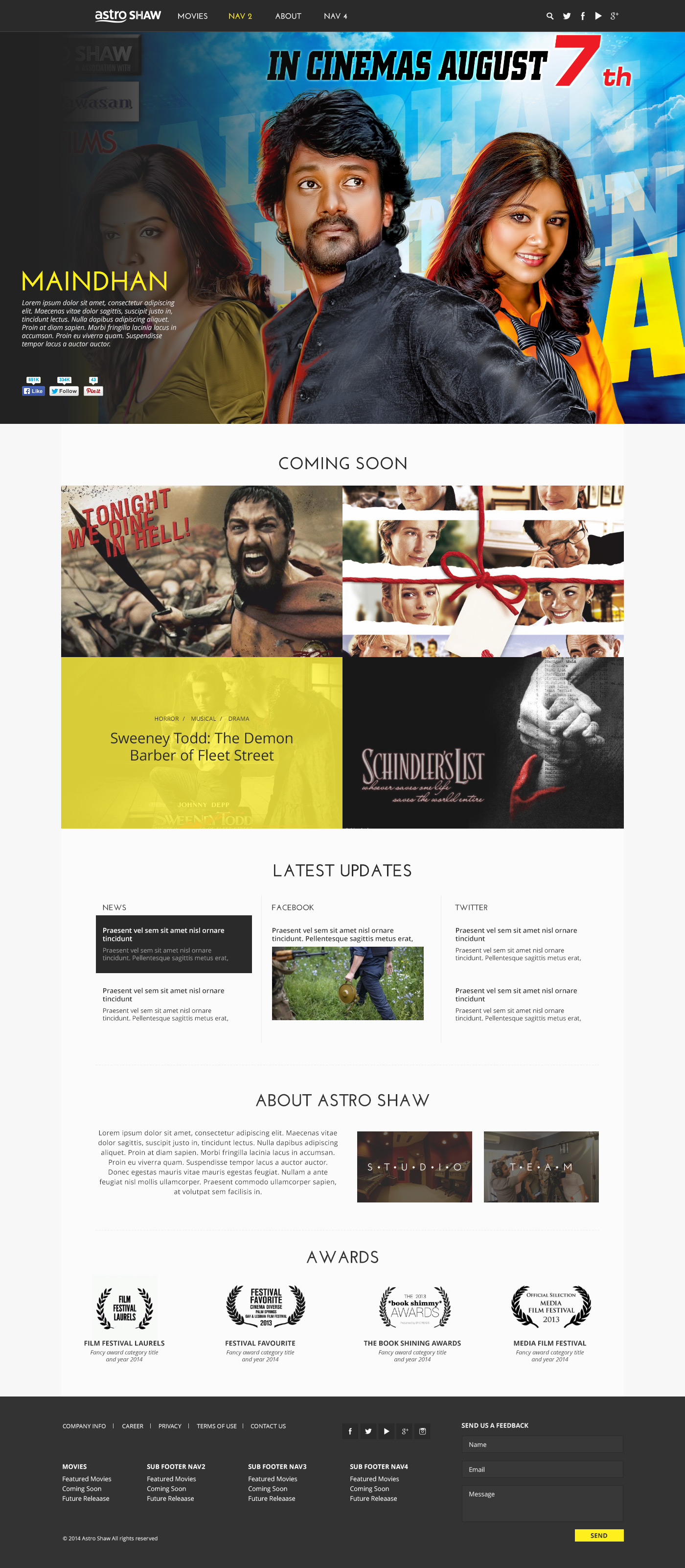 Astro Shaw Website Mocks