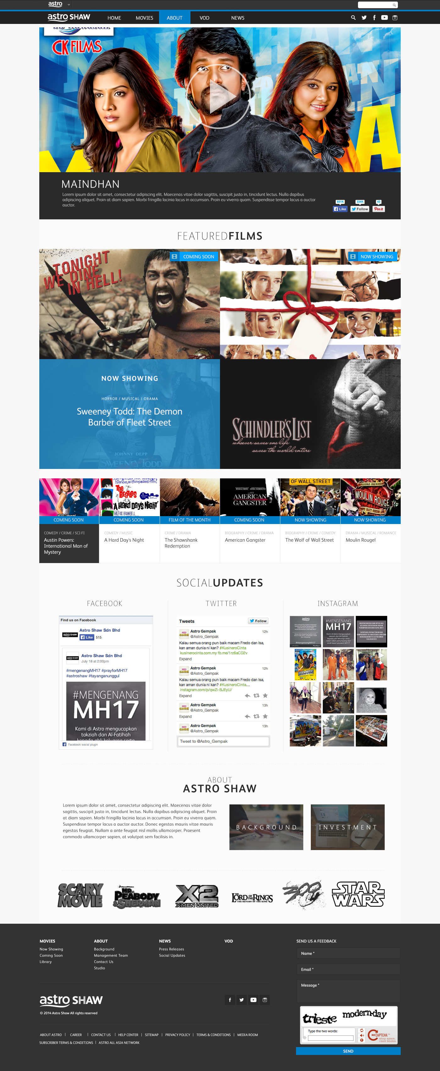 Astro Shaw Website Mocks