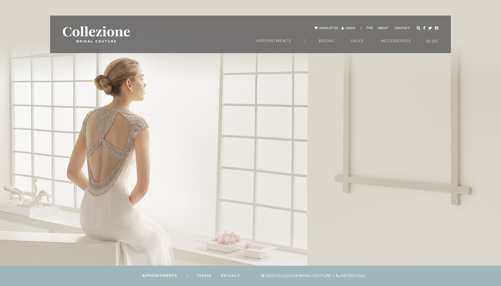 Collezione Bridal Couture Website Mocks