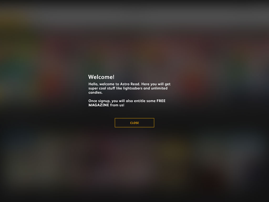 Astro Entertainment++ Website Mocks