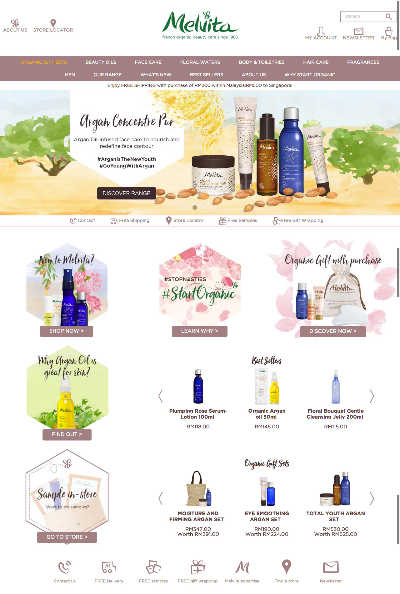 Melvita Malaysia Website